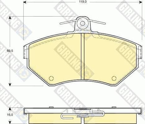 Girling 6410761 - Brake Set, disc brakes autospares.lv