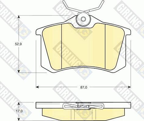 Girling 6411251 - Brake Set, disc brakes autospares.lv