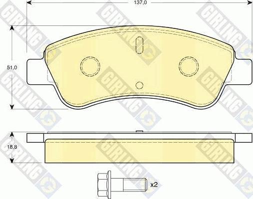 Girling 6411234 - Brake Set, disc brakes autospares.lv