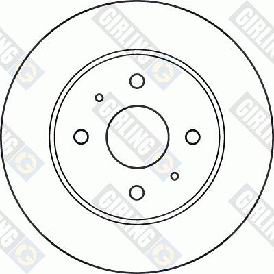 Girling 6049053 - Brake Disc autospares.lv