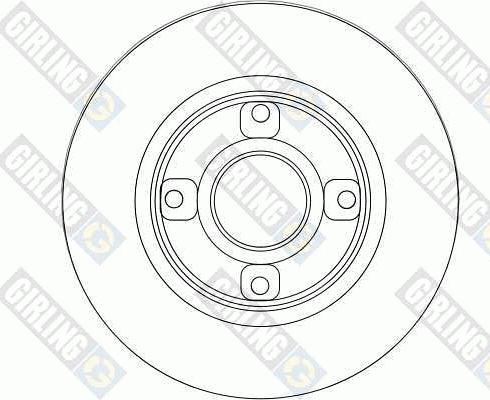 Girling 6044524 - Brake Disc autospares.lv