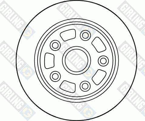 Girling 6040034 - Brake Disc autospares.lv