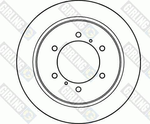 Girling 6040754 - Brake Disc autospares.lv