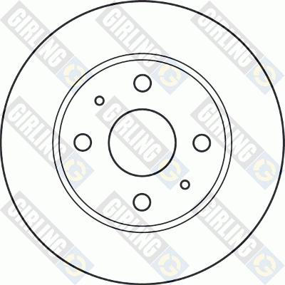 Girling 6048871 - Brake Disc autospares.lv