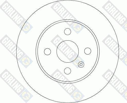 Girling 6043444 - Brake Disc autospares.lv