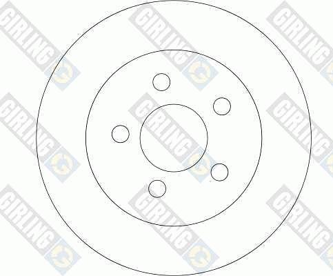 Girling 6043364 - Brake Disc autospares.lv