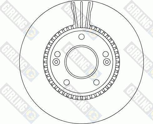 Girling 6042831 - Brake Disc autospares.lv