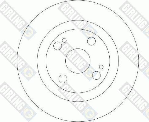 Girling 6042784 - Brake Disc autospares.lv