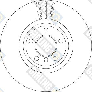 Girling 6066155 - Brake Disc autospares.lv