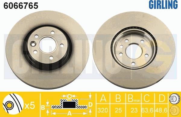 Girling 6066765 - Brake Disc autospares.lv