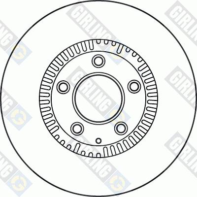 Girling 6060675 - Brake Disc autospares.lv