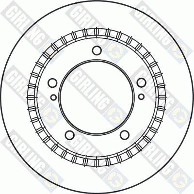 Girling 6060231 - Brake Disc autospares.lv