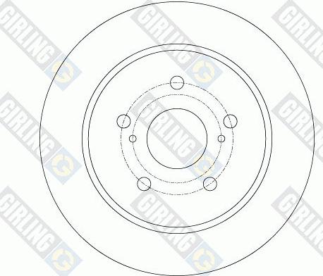 Girling 6061734 - Brake Disc autospares.lv