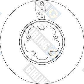 Girling 6067525 - Brake Disc autospares.lv