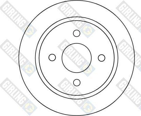 Girling 6016544 - Brake Disc autospares.lv