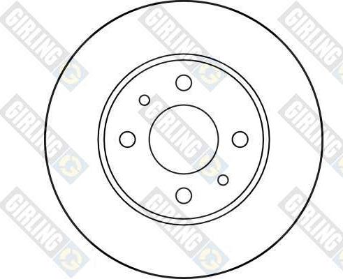 Girling 6017453 - Brake Disc autospares.lv