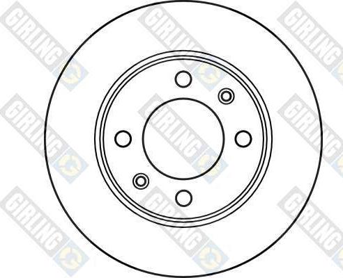 Girling 6025814 - Brake Disc autospares.lv