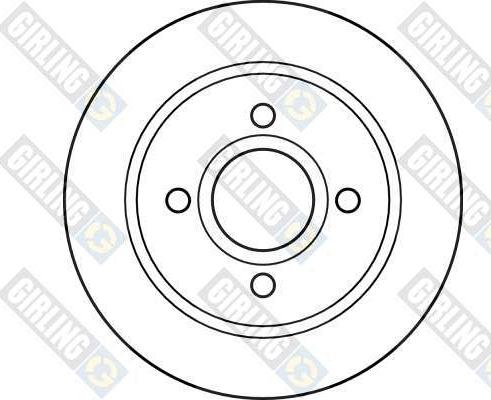 Girling 6026232 - Brake Disc autospares.lv