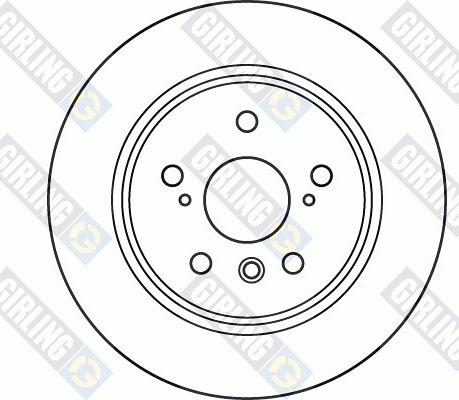 Girling 6072094 - Brake Disc autospares.lv