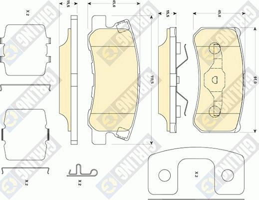 Girling 6146009 - Brake Pad Set, disc brake autospares.lv