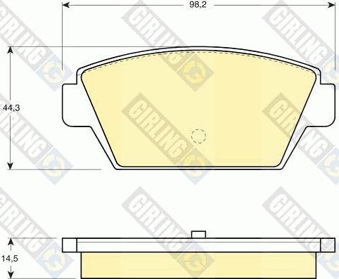 Girling 6109459 - Brake Pad Set, disc brake autospares.lv