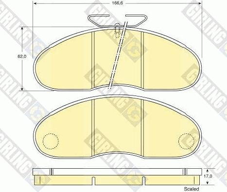 Girling 6109483 - Brake Pad Set, disc brake autospares.lv