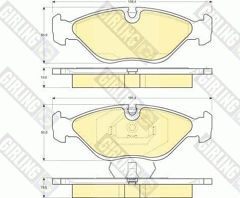 Girling 6109692 - Brake Pad Set, disc brake autospares.lv