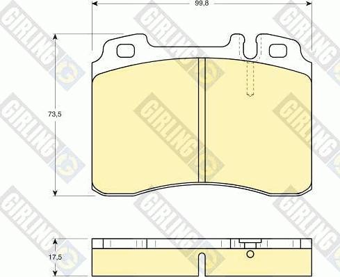 Girling 6109622 - Brake Pad Set, disc brake autospares.lv