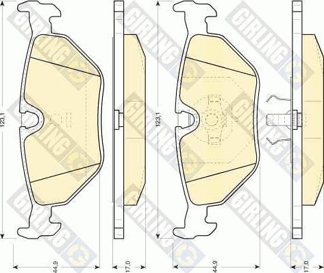 Girling 6109172 - Brake Pad Set, disc brake autospares.lv