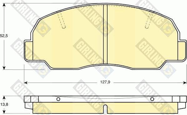 Girling 6109809 - Brake Pad Set, disc brake autospares.lv