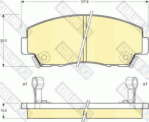 Girling 6109779 - Brake Pad Set, disc brake autospares.lv