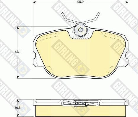 Girling 6104601 - Brake Pad Set, disc brake autospares.lv