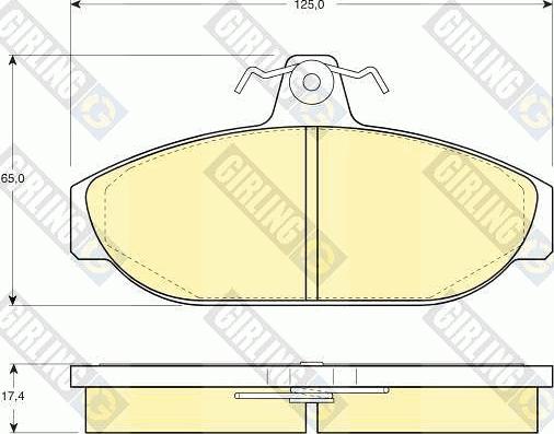 Girling 6104821 - Brake Pad Set, disc brake autospares.lv