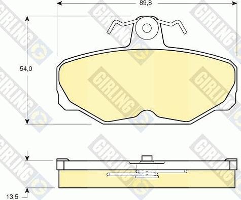 Girling 6104721 - Brake Pad Set, disc brake autospares.lv