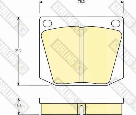 Girling 6105411 - Brake Pad Set, disc brake autospares.lv