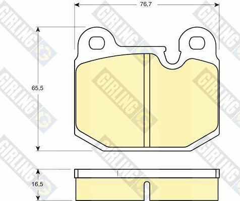 Girling 6106542 - Brake Pad Set, disc brake autospares.lv