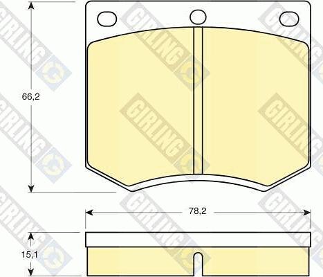 Girling 6106601 - Brake Pad Set, disc brake autospares.lv
