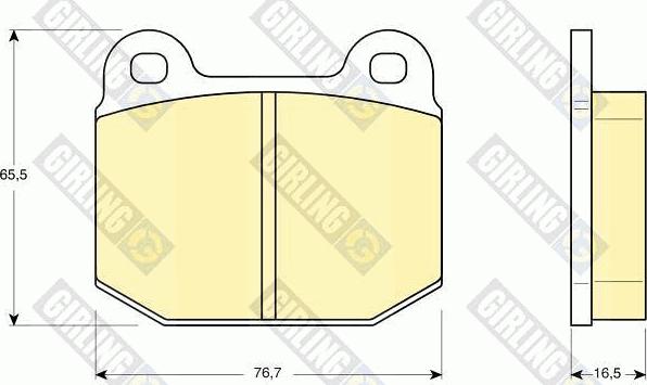 Girling 6106112 - Brake Pad Set, disc brake autospares.lv