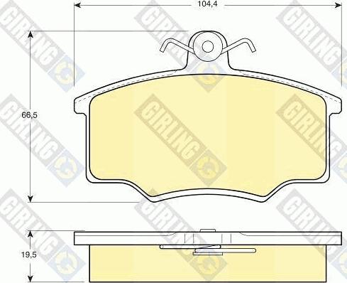 Girling 6106281 - Brake Pad Set, disc brake autospares.lv