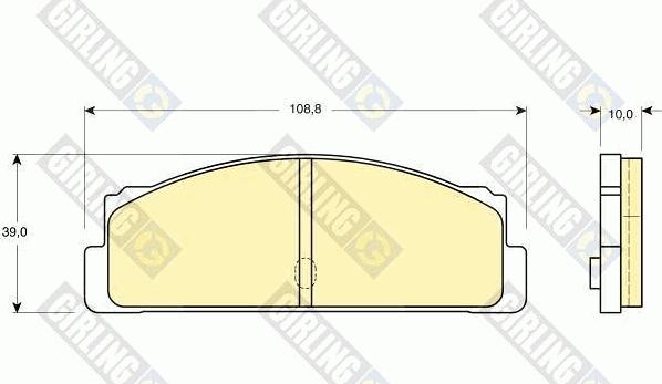 Girling 6101073 - Brake Pad Set, disc brake autospares.lv