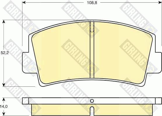 Girling 6101399 - Brake Pad Set, disc brake autospares.lv