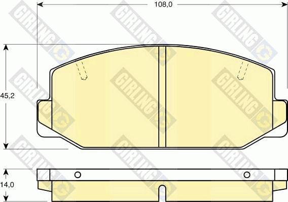 Girling 6101799 - Brake Pad Set, disc brake autospares.lv