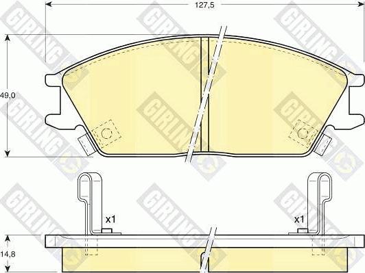 Girling 6108939 - Brake Pad Set, disc brake autospares.lv