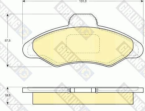 Girling 6108973 - Brake Pad Set, disc brake autospares.lv