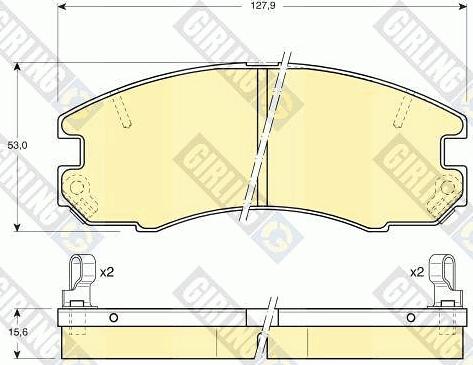 Girling 6108689 - Brake Pad Set, disc brake autospares.lv