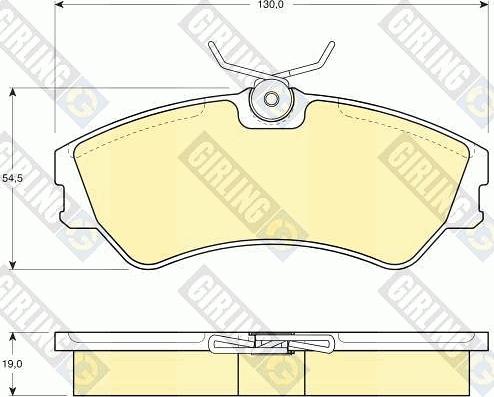 Girling 6108621 - Brake Pad Set, disc brake autospares.lv