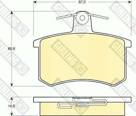 Girling 6108141 - Brake Pad Set, disc brake autospares.lv