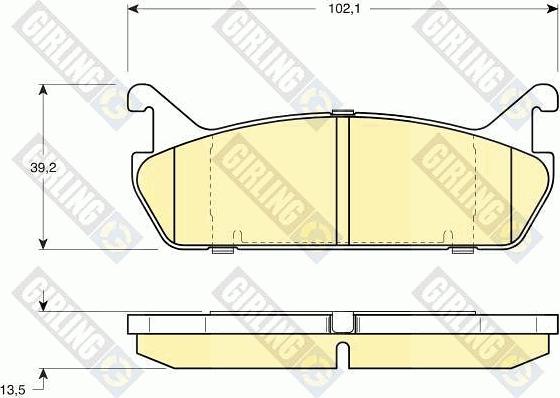 Girling 6108879 - Brake Pad Set, disc brake autospares.lv