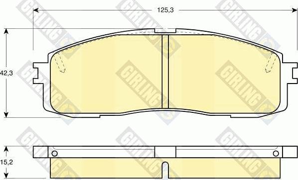 Girling 6108729 - Brake Pad Set, disc brake autospares.lv