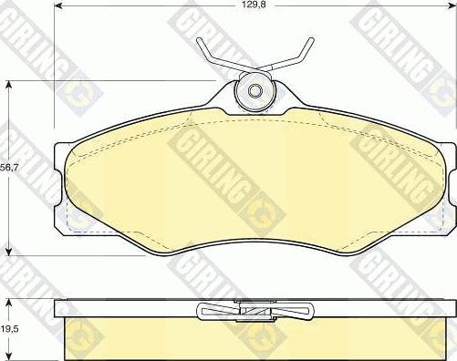 Girling 6103991 - Brake Pad Set, disc brake autospares.lv